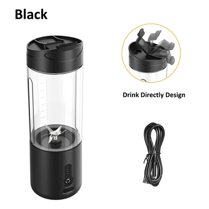Mini Portable Blender – Rechargeable 530ml Juicer for Smoothies, Ice, and More