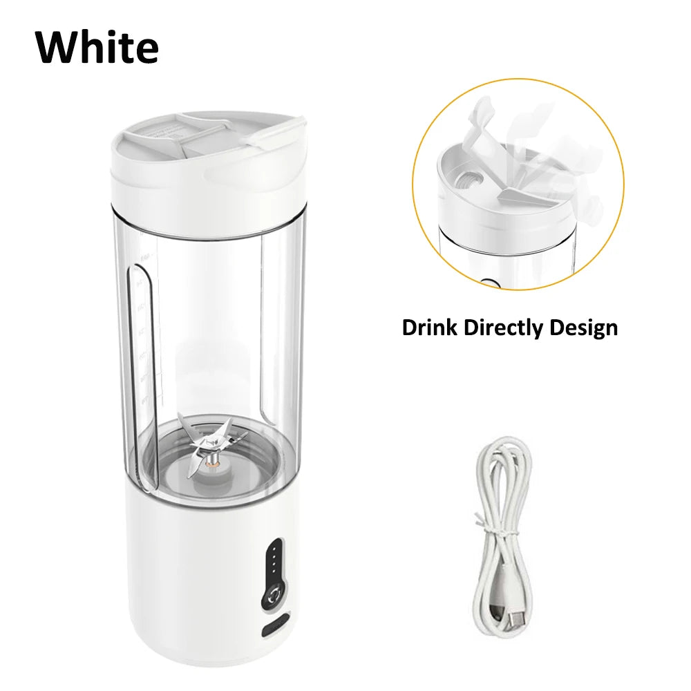 Mini Portable Blender – Rechargeable 530ml Juicer for Smoothies, Ice, and More