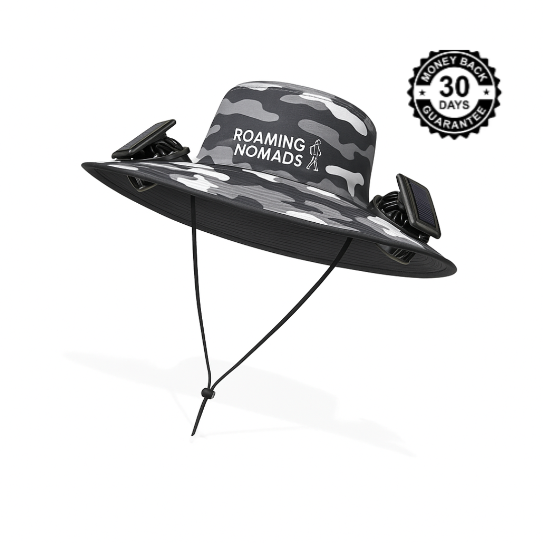 BreezeShade ™ - Solar-Powered Double Fan Sun Hat