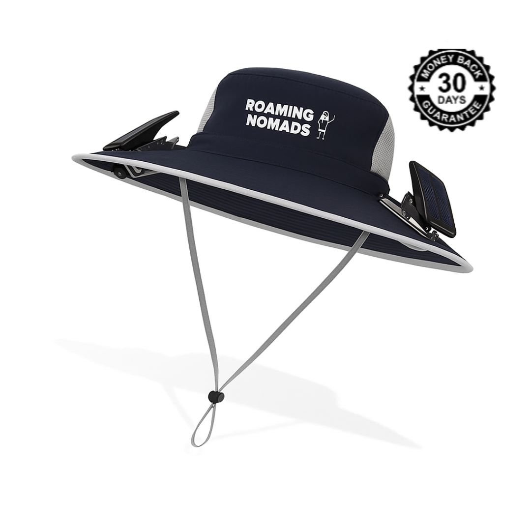 BreezeShade ™ - Solar-Powered Double Fan Sun Hat